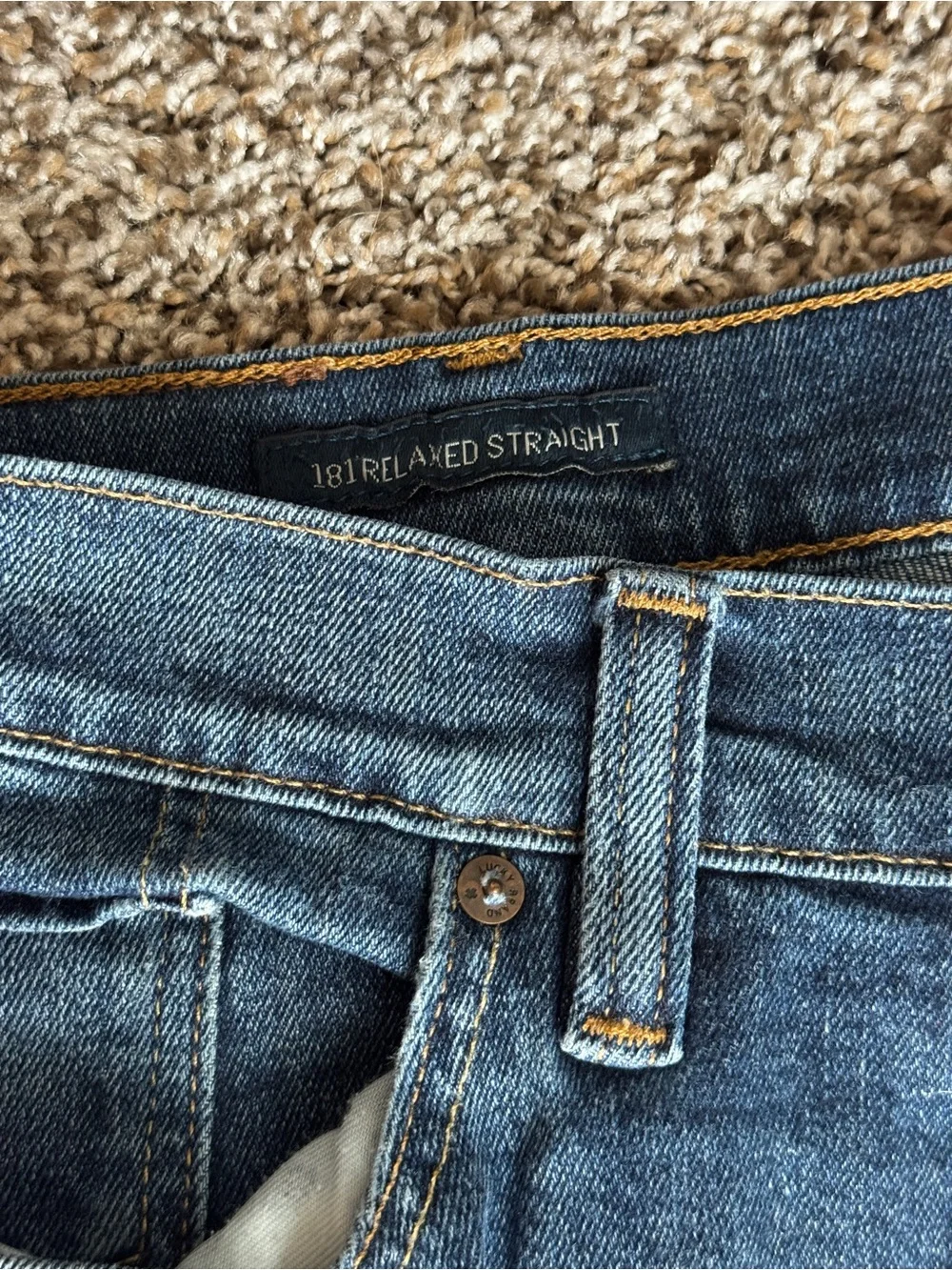 Men's Lucky Dark Blue Jeans